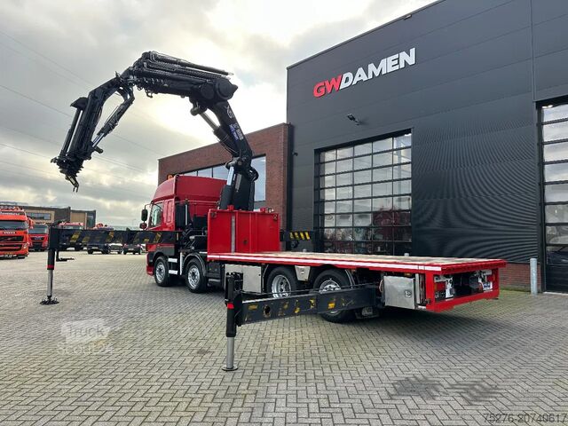 Vrachtwagen met kraan DAF CF 85.410 8x2 Hiab 1055-8+Fly jib Euro 5
