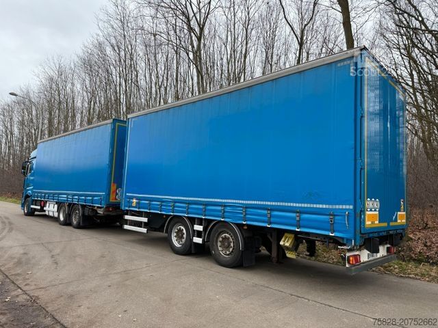 Plattewagen met zeil MERCEDES-BENZ Actros 2545 / Retarder / Volumenzug