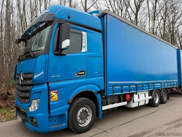 Plattewagen met zeil MERCEDES-BENZ Actros 2545 / Retarder / Volumenzug
