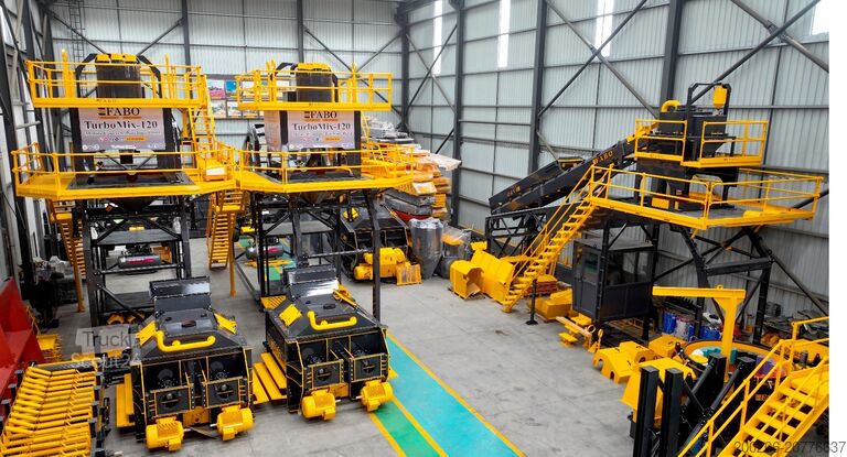 Centrale à béton mobile FABO mobile concrete mixing plants 120 m³/h Mobile Concrete Mixing Plant