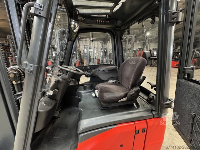 Elektrikli 3 Tekerlekli Forklift Linde E15-386-02 + Ladegerät 3681 --EK--V0262