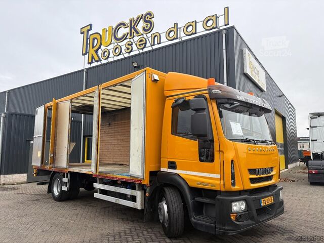 Iveco Eurocargo 120E25 + SĀNU DURVIS + MANUĀLĀ ĀTRUMKĀRBA + 12 t + 136 032 km + EURO 6 TR2113 Iveco Eurocargo 120E25 + ZIJDEUREN + MANUAL + 12t + 1...