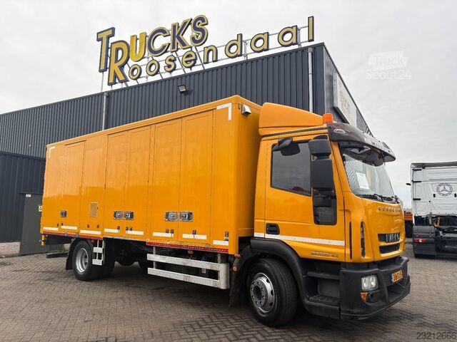 Iveco Eurocargo 120E25 + SĀNU DURVIS + MANUĀLĀ ĀTRUMKĀRBA + 12 t + 136 032 km + EURO 6 TR2113 Iveco Eurocargo 120E25 + ZIJDEUREN + MANUAL + 12t + 1...