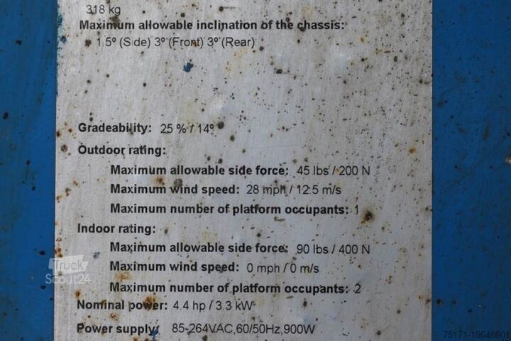 Schaarlift Genie GS3246 Electric, Working Height 11.75 m, 318kg Cap