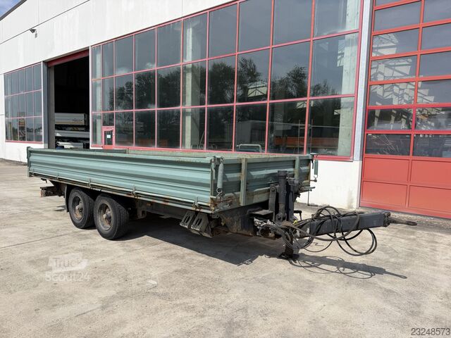 Tresidet tipvognstrailer HIRTH TD 105A  Tandemkipper- Tieflader