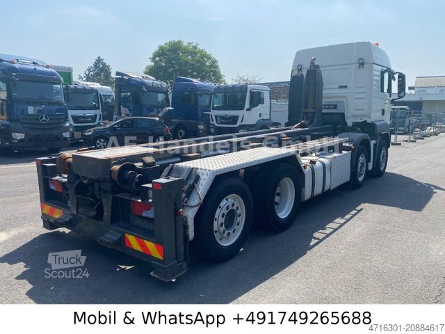 Roll-off tipper truck MAN TGS 35.440 XLX BL 8x2 Silo *Retarder/Lenk+Lift