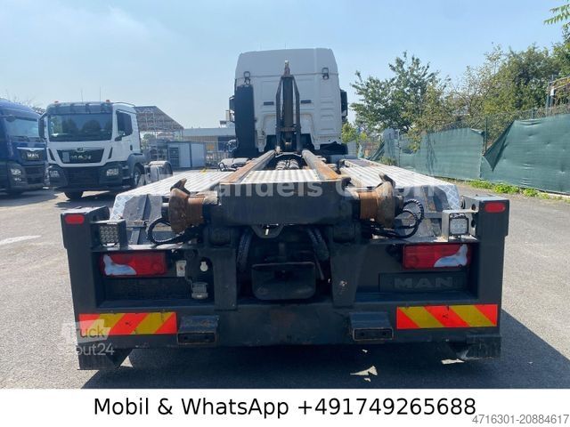 Roll-off tipper truck MAN TGS 35.440 XLX BL 8x2 Silo *Retarder/Lenk+Lift