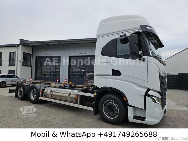 Camion con cassone intercambiabile IVECO SWay 460 AS BDF LNG*Retarder/Lenk+Lift/LBW/Multi
