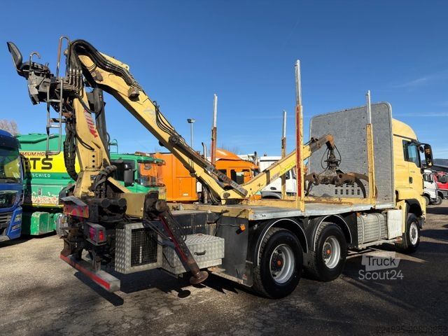 Tovornjak za prevoz hlodovine MAN TGS 33.500 6X6 HOLZ-LKW + PENZ 12Z EURO6