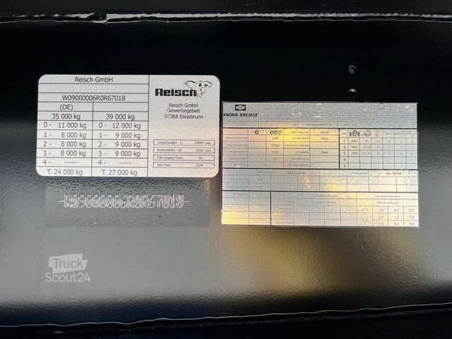 Semirremolque volquete Reisch 3-Achs-Kippsattelauflieger 43m³ Alumulde