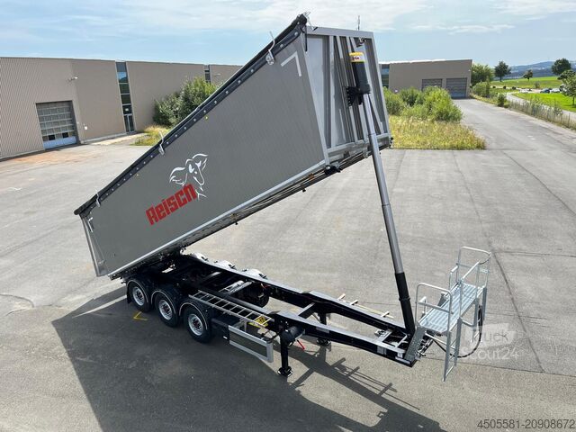 Reisch semirremolque basculante de 3 ejes 50m³ Reisch 3-Achs-Kippsattelauflieger Alumulde Alug