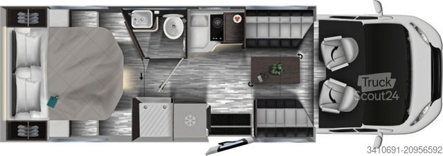 Półzintegrowany kamper MOBILVETTA Krosser P90 B Verfügbar ab ca.06.2026!