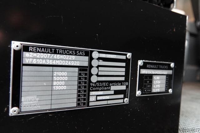 Tracteur routier standard RENAULT T 520 / RETARDER / I-PARK COOL /  HIGH CAB / 11.