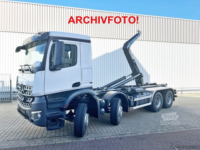 Camion benne à bras amovible Mercedes-Benz Arocs 4163/8x4 Arocs 4163/8x4, Hiab 26.59, Funk, Multimedia Cockpit,