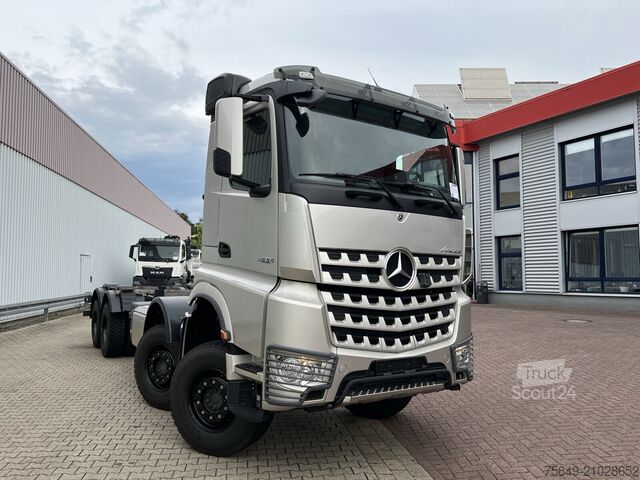 Camion benne à bras amovible Mercedes-Benz Arocs 4163/8x4 Arocs 4163/8x4, Hiab 26.59, Funk, Multimedia Cockpit,