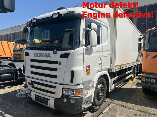 Autocarro con cassone Scania G420 6x2, ERSATZTEILSPENDER! G420 6x2, Liftachse, Hiab LBW, Motor defekt!