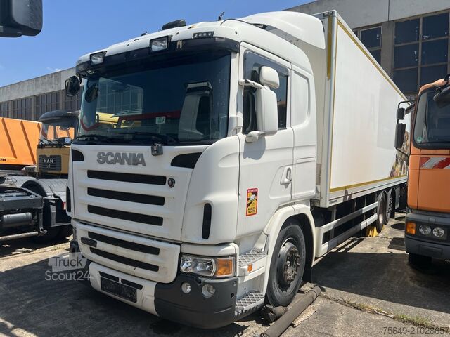 Camion caisson Scania G420 6x2, ERSATZTEILSPENDER! G420 6x2, Liftachse, Hiab LBW, Motor defekt!