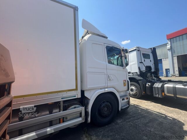 Autocarro con cassone Scania G420 6x2, ERSATZTEILSPENDER! G420 6x2, Liftachse, Hiab LBW, Motor defekt!