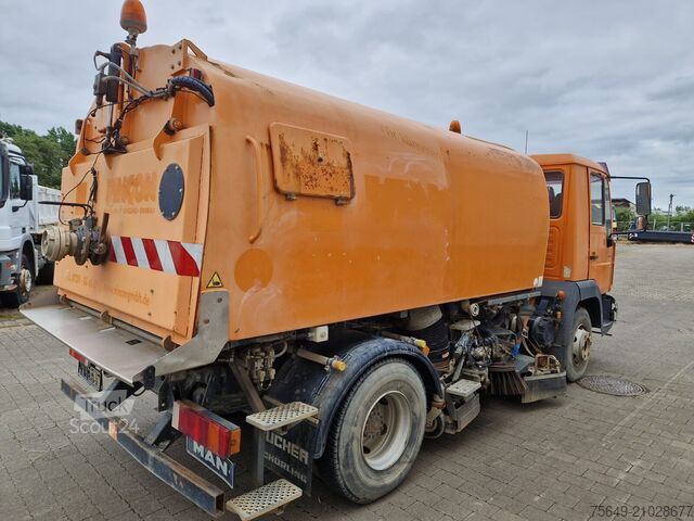 Speciale doeleinden vrachtwagen MAN TGL 12.180 TGL 12.180 , Bucher Kehrmaschine CF 50