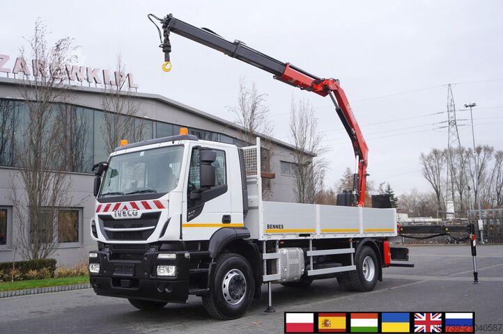 Camions plateau Iveco Stralis X-Way 310 4x2 E6 / Fassi F155
