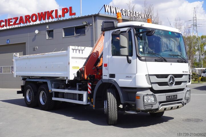 Sklápač so žeriavom Mercedes-Benz Actros 2641 6×4 E5 / Crane / Dumper