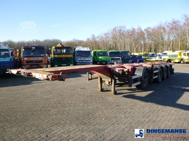 Transport de conteneurs D-TEC 4-axle container combi trailer (3 + 1 axles) 20...
