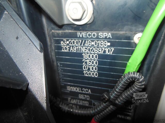 Nákladné auto s plochou korbou a plachtou IVECO EUROCARGO 180E32, PRITSCHE 9,3M - 23 PALETTEN!!!