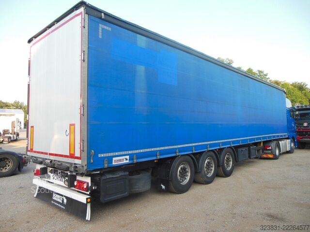 Otevřený návěs s plachtou SCHMITZ CARGOBULL SCS 24/L, LIFTACHSE