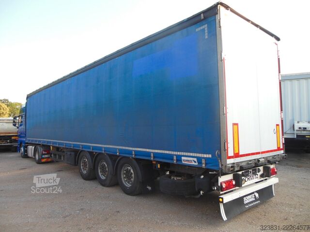Otevřený návěs s plachtou SCHMITZ CARGOBULL SCS 24/L, LIFTACHSE