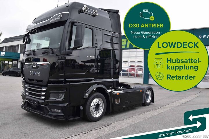 Objemový tahač MAN TGX 18.520 Low Deck Hubsattelk. D30 Ret. MIETE