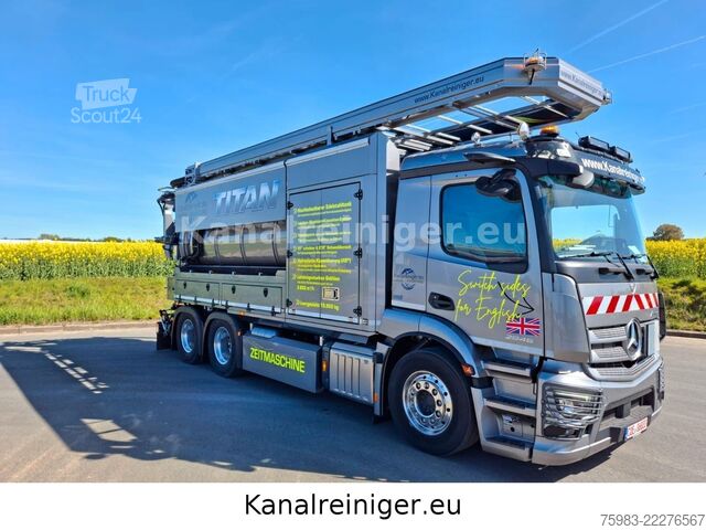Vákuová cisterna MERCEDES-BENZ Actros 2546 L 6x2 BL Krüger Sauger SSP12-2 GAK