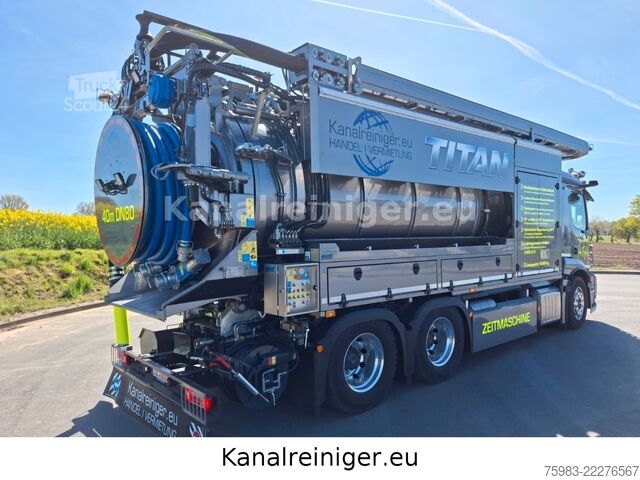 Vákuová cisterna MERCEDES-BENZ Actros 2546 L 6x2 BL Krüger Sauger SSP12-2 GAK