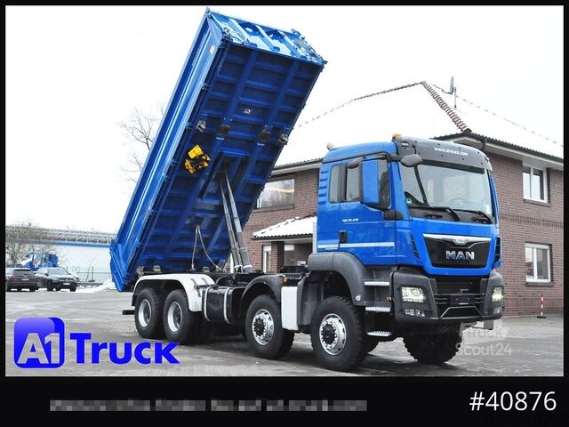 Three-sided tipper truck MAN TGS 41.470 BB 8x8 Allrad Kipper Meiller