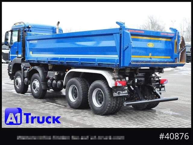 Three-sided tipper truck MAN TGS 41.470 BB 8x8 Allrad Kipper Meiller