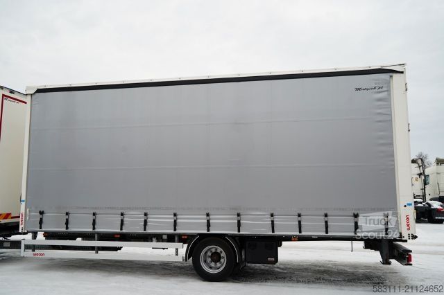 Ciężarówka jumbo SCANIA P 280 / ZESTAW TANDEM / FIRANKA / 120 M3 / WECON