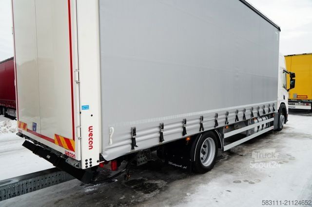 Ciężarówka jumbo SCANIA P 280 / ZESTAW TANDEM / FIRANKA / 120 M3 / WECON