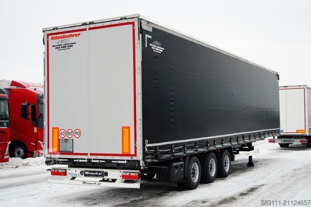 Ανοιχτό ημιρυμουλκούμενο με μουσαμά KÄSSBOHRER FIRANKA / MEGA / DACH PODNOSZONY / LOW DECK / 20