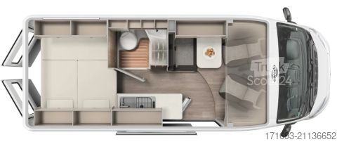 Τροχόσπιτο αυτοκινούμενο Carado CV 600 Pro pro Paket uvm.