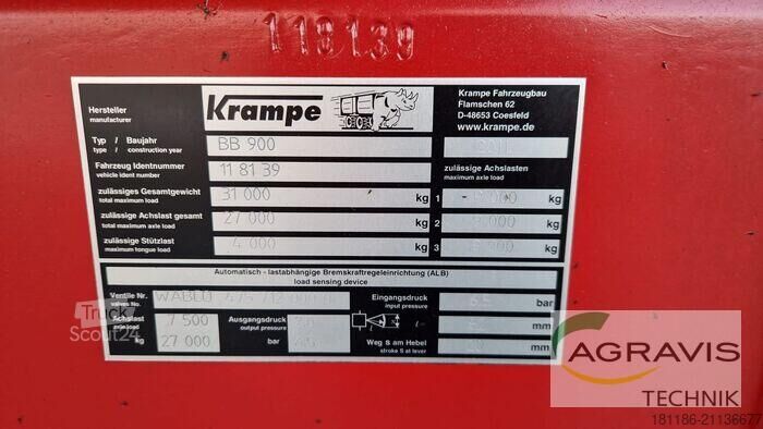 Kippanhänger Krampe BIG BODY 900