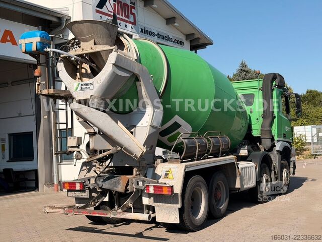 Miešačka betónu na podvozku MERCEDES-BENZ Arocs 3240 8X4 Stetter 9M3 Hardox