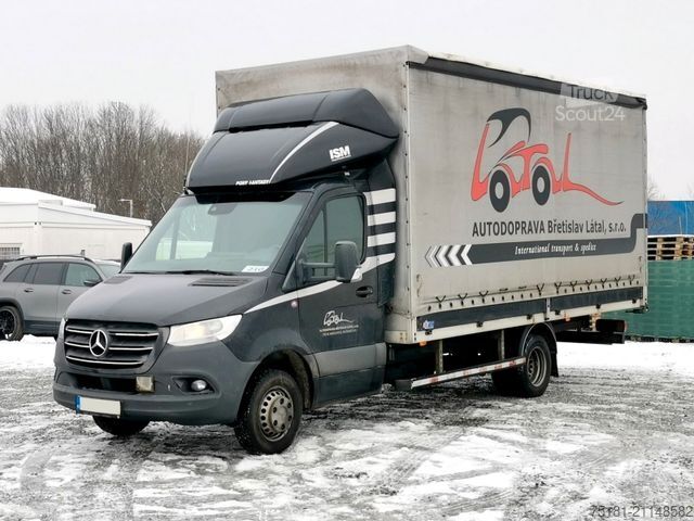 Βαν με κουρτίνα πλευράς MERCEDES-BENZ Sprinter 519CDI PRITSCHE 10PAL/KLIMA/ BIS 3, 5T