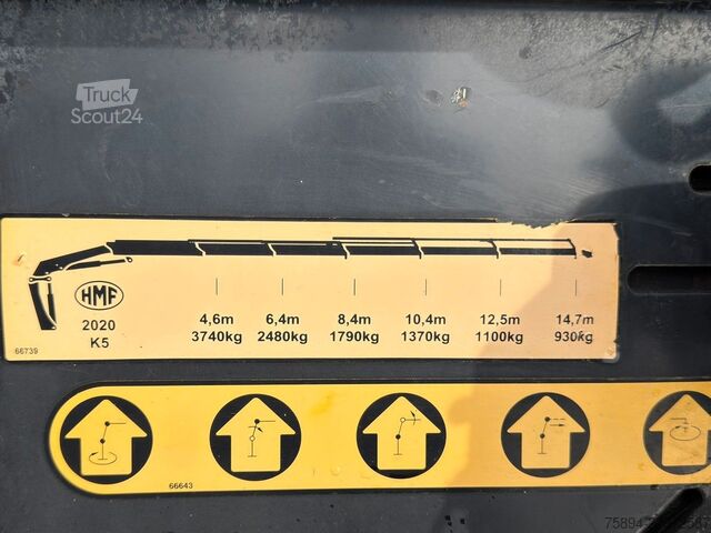 Kamyon üzerine monteli vinç VOLVO FM 420 Kipper 6,40m *HMF 2020 K5/FUNK *8x4