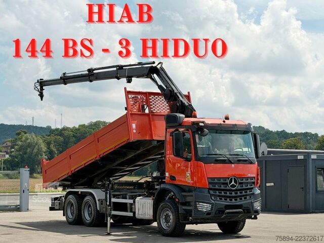 Кран, монтиран на камион MERCEDES-BENZ AROCS 2640 *HIAB 144 BS - 3/FUNK  + * 6x4