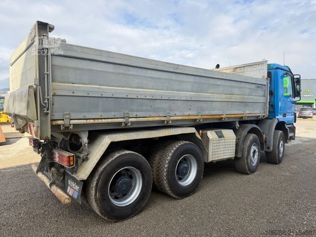 Camion-benne tricar MERCEDES-BENZ Actros 3243  Meiller Kipper  Bordmatic