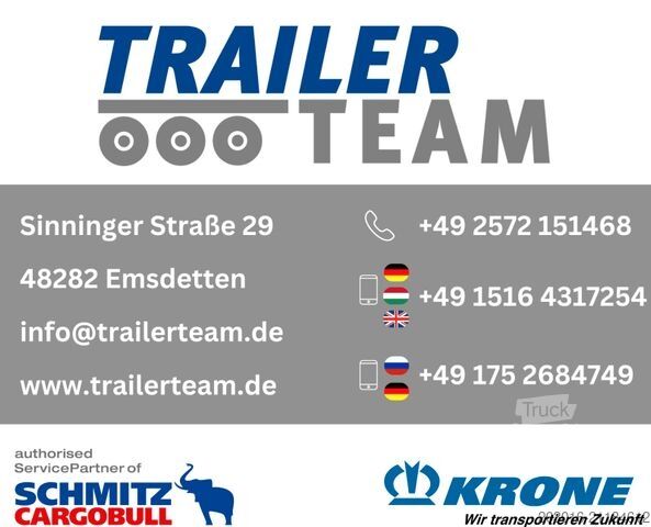 Auflieger mit Pritsche & Plane SCHMITZ CARGOBULL Mega-Auflieger als Lager zu vermieten ¤ 10 / Tag