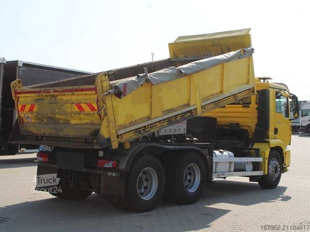 Camion-benne tricar MAN TGM 26.280, THREE-SIDED,SECONDARY AIR CONDITION