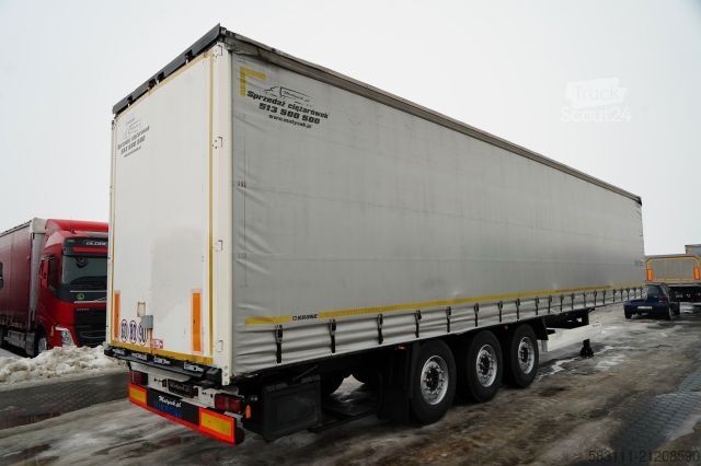 Open semitrailer with tarp KRONE FIRANKA / STANDARD /  OSIE SAF 
