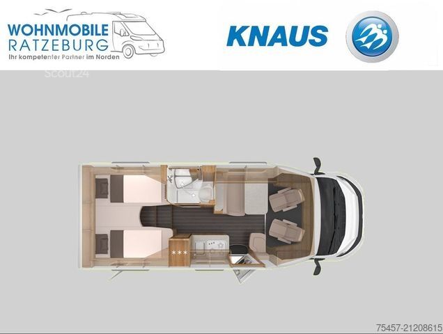 Semi-integrated camper KNAUS Sky TI 650 MEG  Platinum Selection  Dachklima