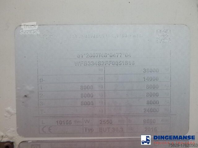 Silo Feldbinder Powder tank alu 36 m3 / 1 comp