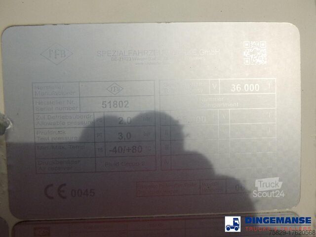 Siilo Feldbinder Powder tank alu 36 m3 / 1 comp